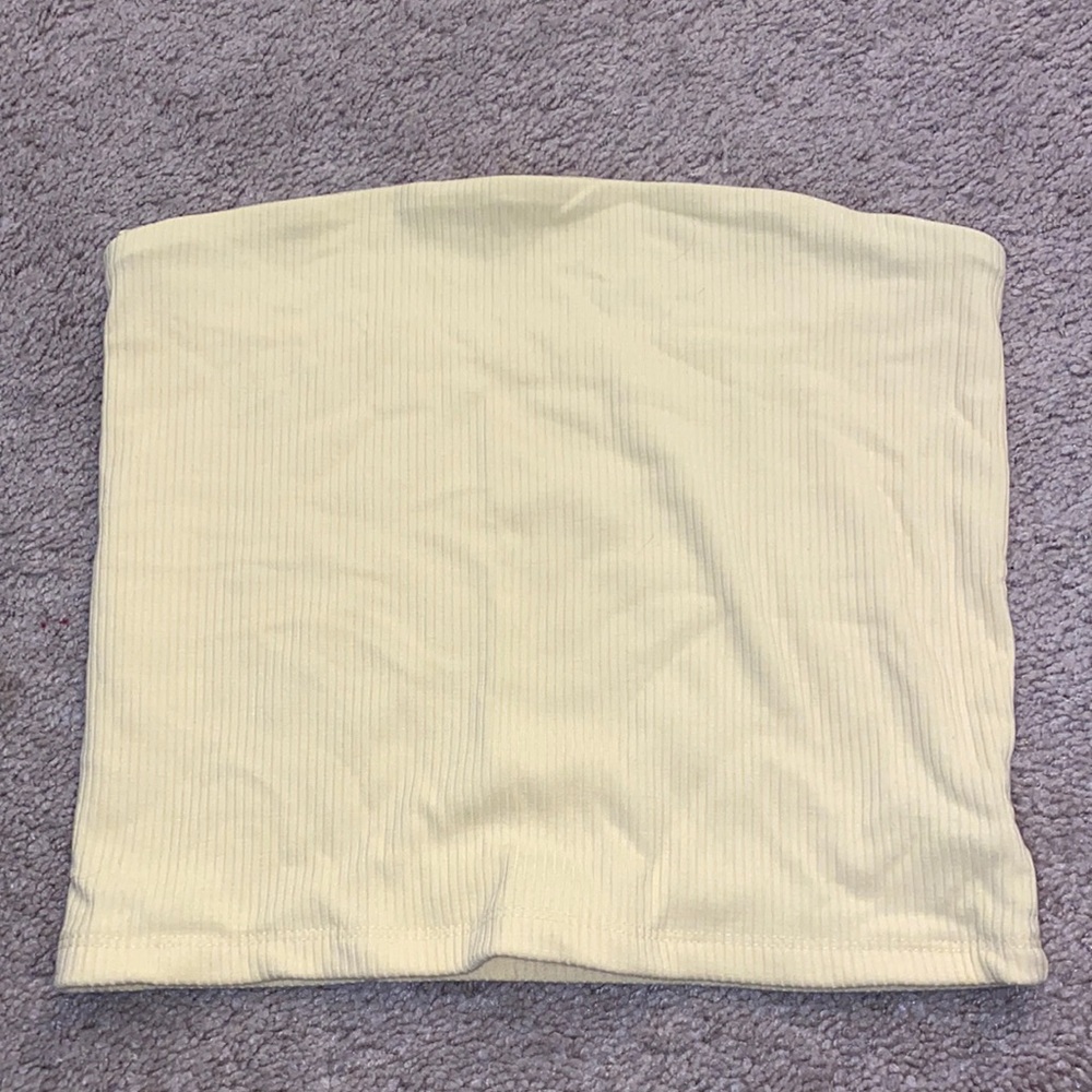 American Eagle yellow tube top, size M